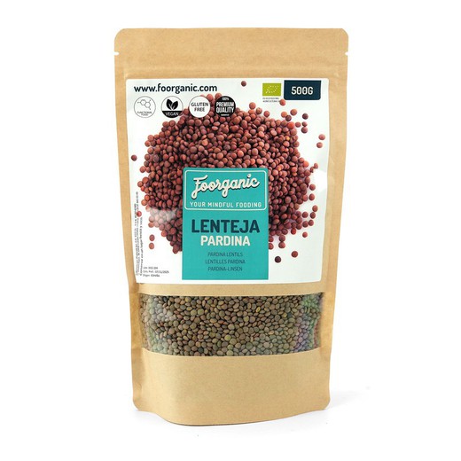 Lenteja pardina ECO, 500 gr