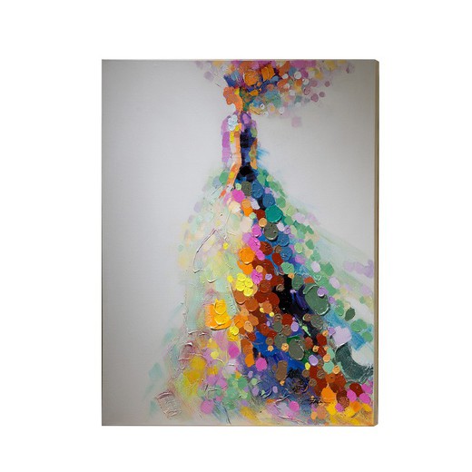 Gala abstrakt canvas, 90x4x120cm