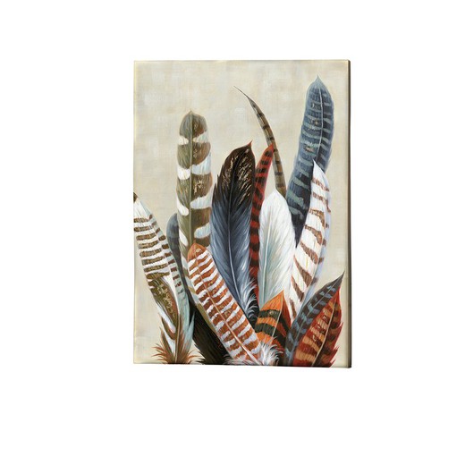 Ucelli Feathers Canvas, 90x4x120cm