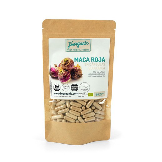 Maca rossa ECO in capsule, 150 unità