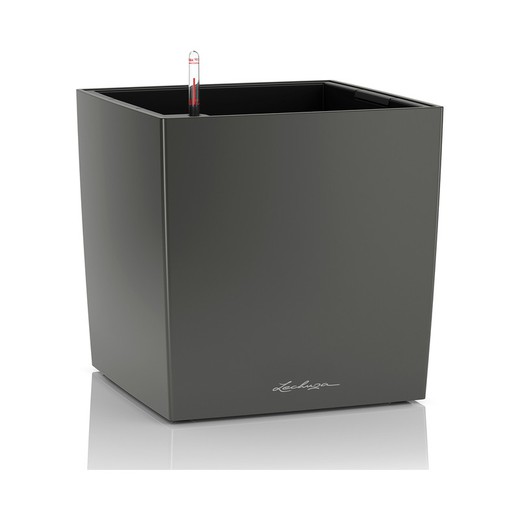 Maceta con Autorriego Cube Premium 40 Gris Oscuro cm
