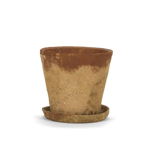 Vaso di cemento Rustic S Marrone, Ø20,5x18,5cm