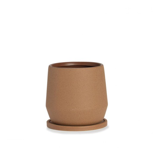 Ceramic Pot L Terracotta, Ø22x22cm