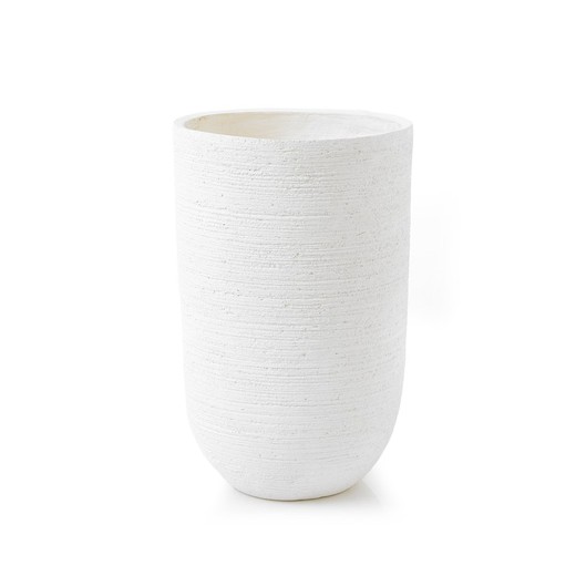 Vaso in magnesia, 68x43x43 cm
