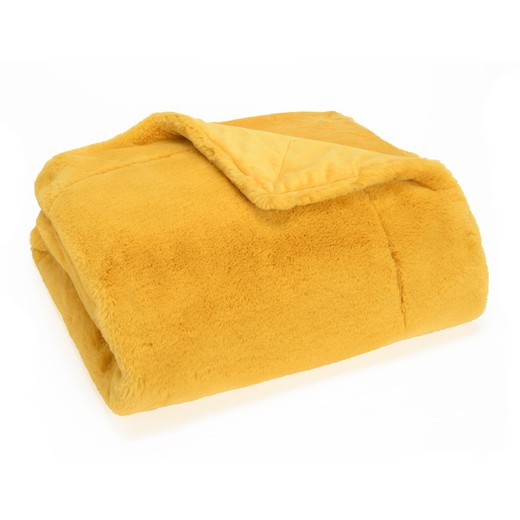 Mustard Luxe Blanket 170 x 130 cm