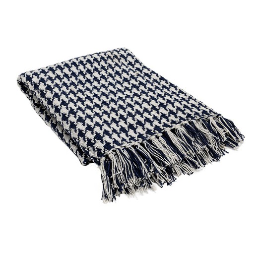 Black and White Houndstooth Blanket, 170 x 130 cm