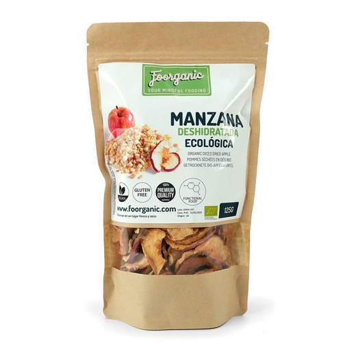 Manzana deshidratada ECO en dados, 125 gr