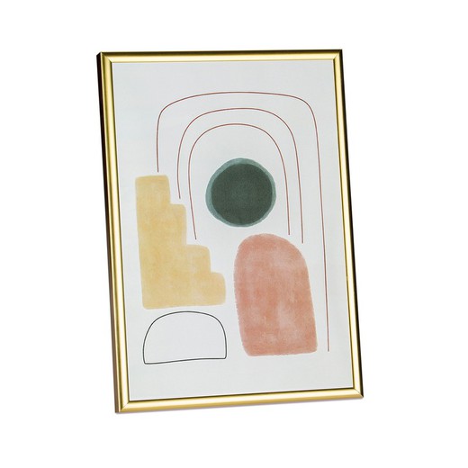 Gold Aluminum Wall Picture Frame, 12" x 16" x 0.75" | Abstract