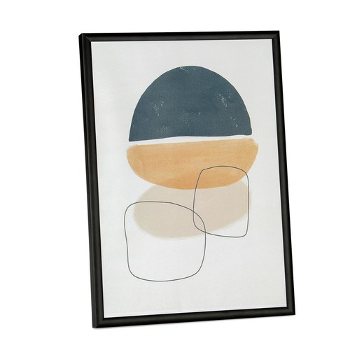 Black Aluminum Wall Picture Frame, 12" x 16" x 0.75" | Abstract