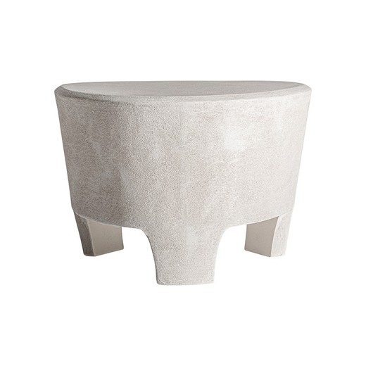 Mesa lateral em madeira de manga em branco-sujo, 60 x 60 x 40 cm | Arnsberg