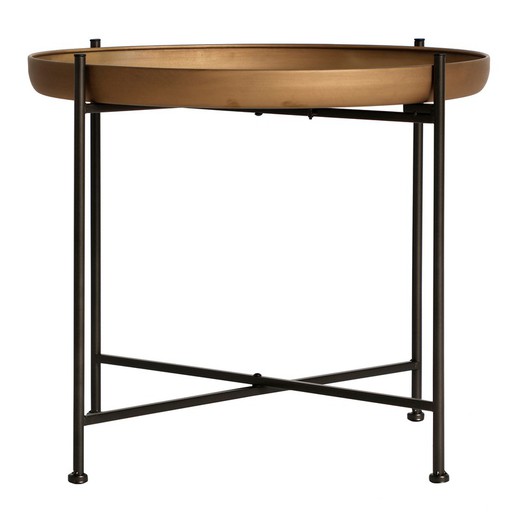 Tavolino in ferro oro e nero, Ø 51 x 45 cm | Bamberg
