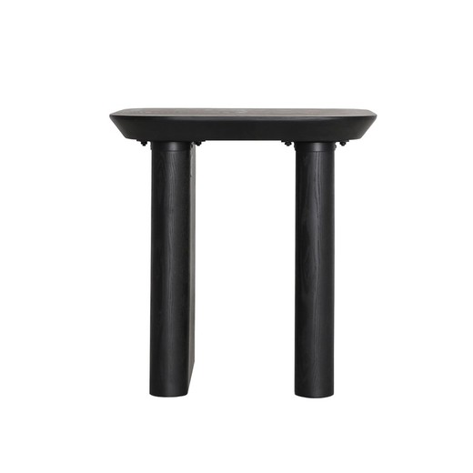 Stolik jodłowy w kolorze czarnym, 58 x 58 x 61 cm | Rognes
