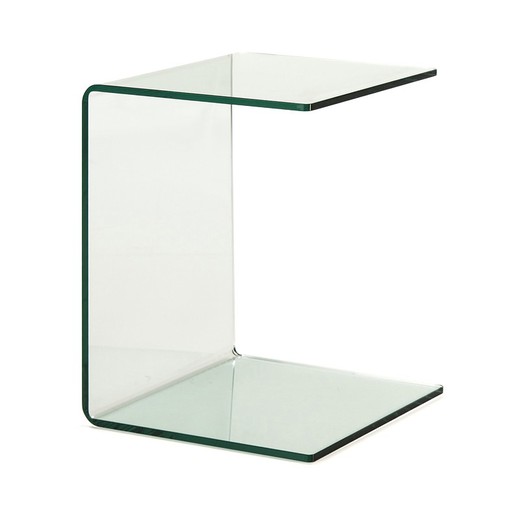 Table d'appoint en verre, 40x40x53cm