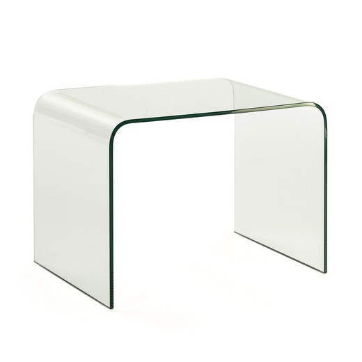 Table d'appoint en verre, 60x45x45cm
