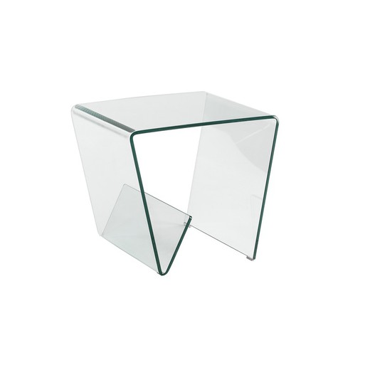 Mesa Auxiliar de Cristal Glass III, 50x50x50cm