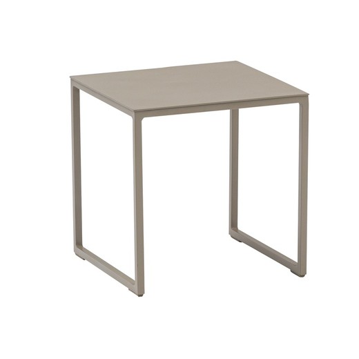 Tavolino da giardino in alluminio tortora, 34,5 x 34,5 x 35 cm | Davis