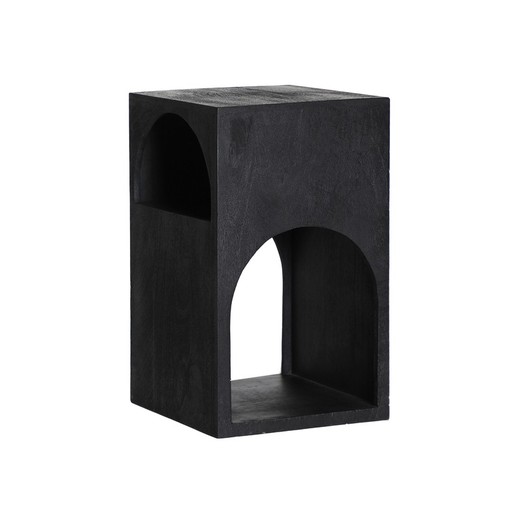 Table d'appoint en bois de manguier noir, 30 x 30 x 50 cm | Kirila