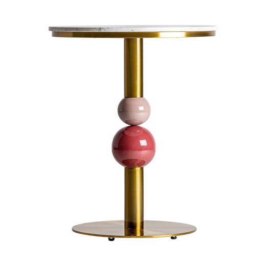 Table d'appoint en marbre Wislica, Ø60x76cm