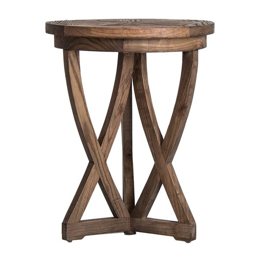 Chirlwe Recycled Pine Side Table, Ø48x63cm