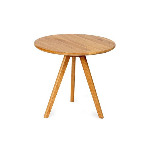 Oak Side Table, Ø50x43cm