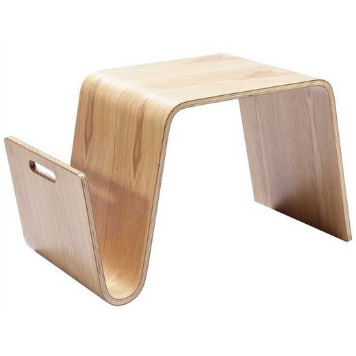 Πλευρικό τραπέζι σε λυγισμένο ξύλο τέφρας, 67,5 x 35,5 x 40 cm