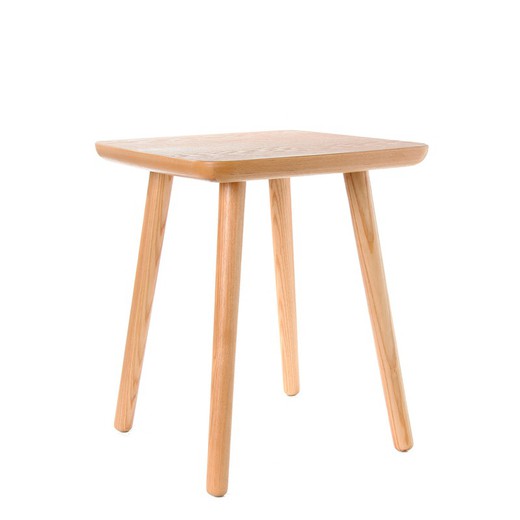 Side table in ash wood (46 x 46 x 54 cm) | Lezquer Series