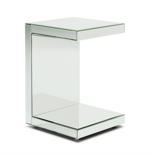 Spejl sidebord, 40x40x60 cm