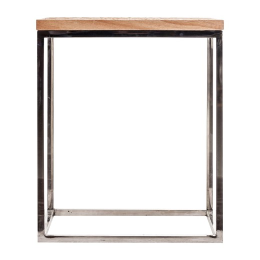 Mesa auxiliar de cuadrada de madera 50x50x60 cm | Lulea