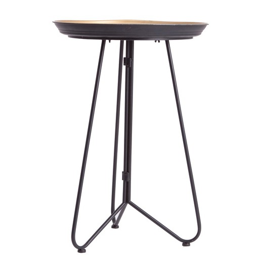 Πλαϊνό τραπέζι Orbey Iron 41x41x60 cm
