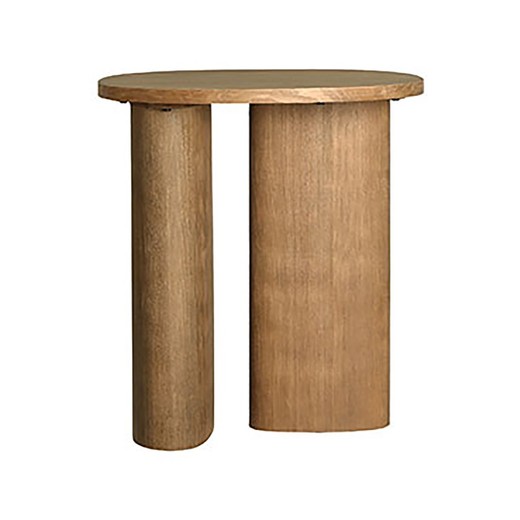 Round side table made of fir wood in natural, 56 x 56 x 61 cm | Hoek