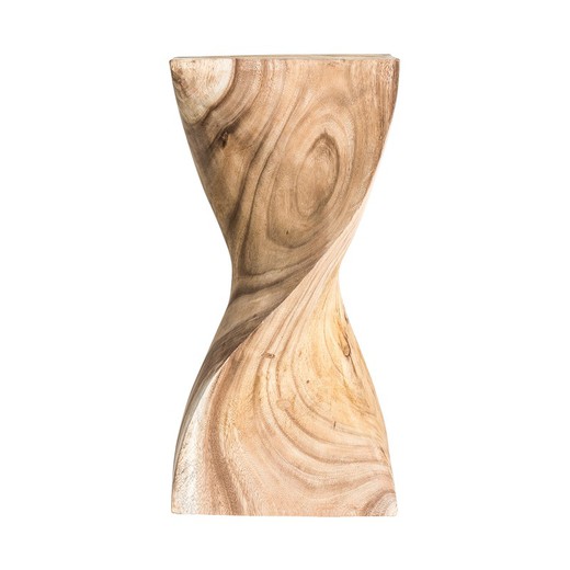 Τραπεζάκι Yendi από φυσικό τροπικό ξύλο, 30 x 30 x 62 cm