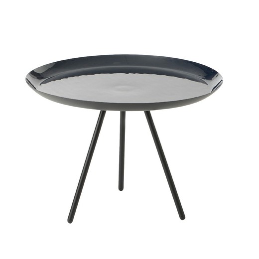Centerbord Ø60 x 42 cm Metalblå
