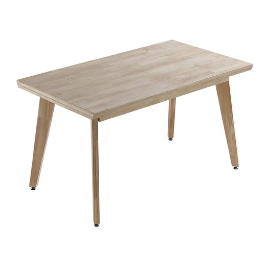 Oak dining table in light natural, 150 x 90 x 76 cm | Genoa
