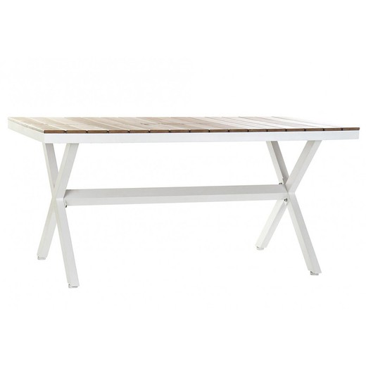 Tisch aus Aluminium und Kunstharz, 160 x 90 x 75 cm
