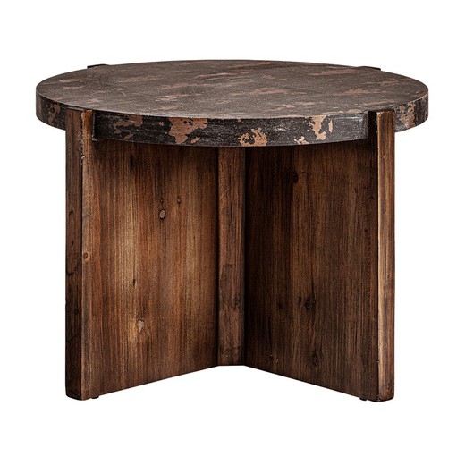 Mesa de centro Bansat de madera en natural, 66 x 66 x 45 cm