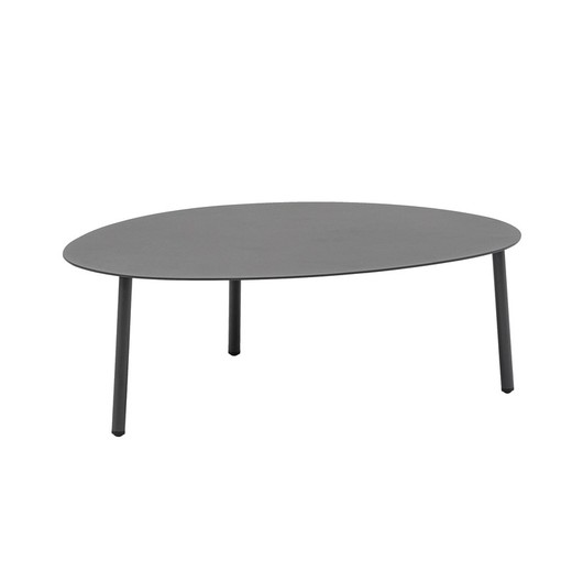Aluminum coffee table in anthracite, 100 x 70 x 34 cm | Walga
