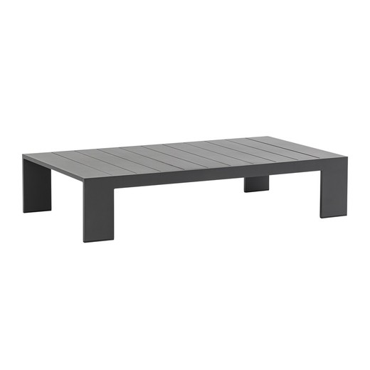 Aluminum coffee table in anthracite, 143 x 80 x 30 cm | Ione