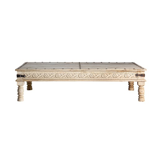 Table basse en bois de manguier Chizhia, 185x120x46cm