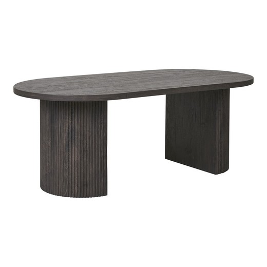 Mesa de centro de madera en marrón oscuro, 120 x 60 x 45 cm | Boavista