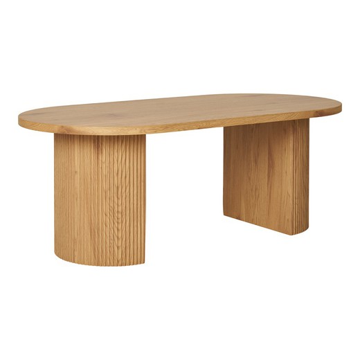 Mesa de centro de madera en natural, 120 x 60 x 45 cm | Boavista