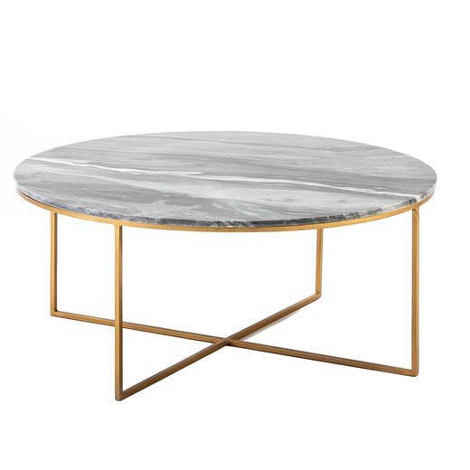 Marmor soffbord, Ø90x39 cm