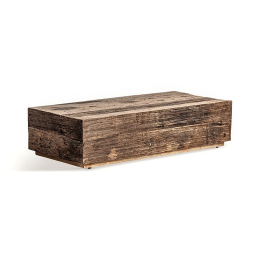Tavolino in pino di recupero naturale, 150 x 70 x 37 cm | Carrick