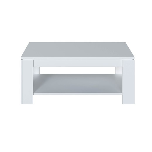 Table basse relevable blanche, 100 x 50 x 43/54 cm