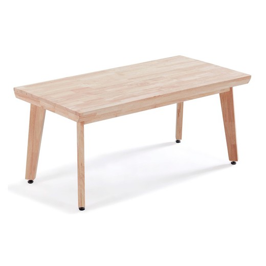 Tavolino alzabile in rovere naturale chiaro, 120 x 60 x 52-67 cm | Genova