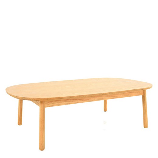 Table basse en bois de frêne (110 x 60 x 32,5 cm) | Série Lezquer