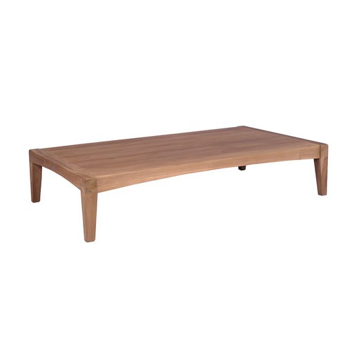 Table basse d'extérieur en bois de teck miel, 150 x 80 x 31 cm | Roxas