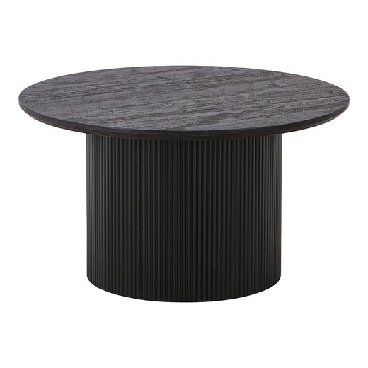 Mesa de centro redonda de madera en marrón oscuro, 80 x 80 x 45 cm | Boavista