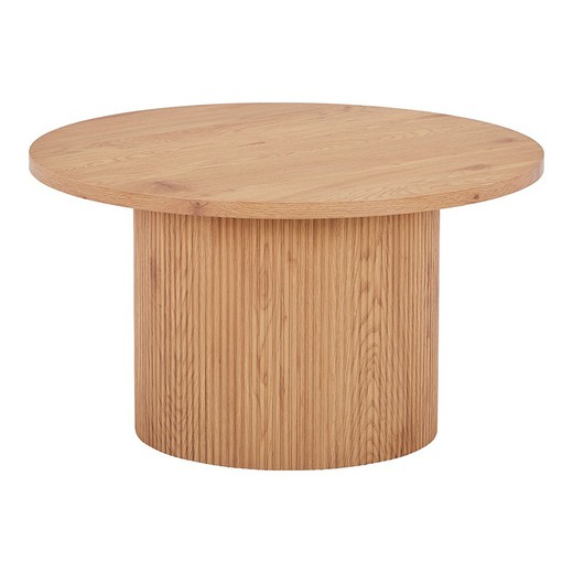 Mesa de centro redonda de madera en natural, 80 x 80 x 45 cm | Boavista