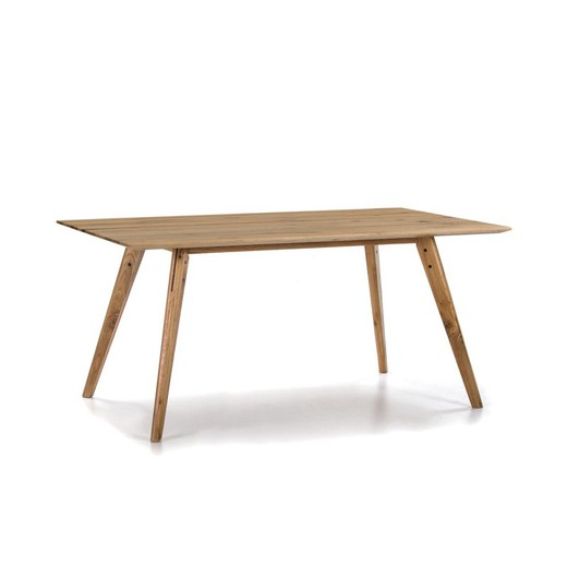 Mesa de Comedor de Madera de Roble 160x90x77 cm