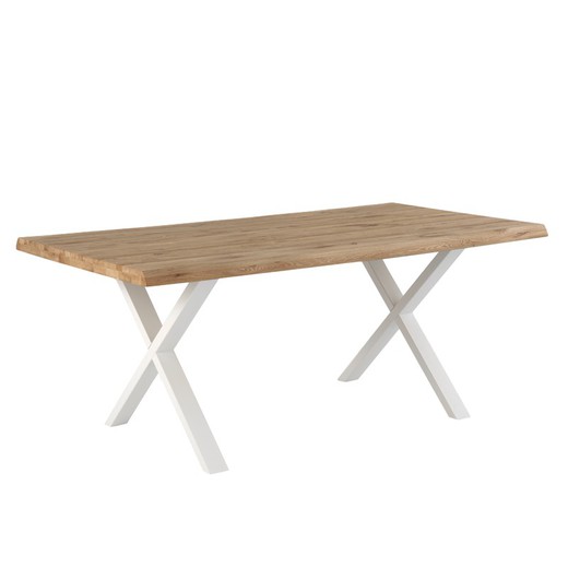 Tavolo da pranzo in legno di rovere, 140 x 90 x 74 cm